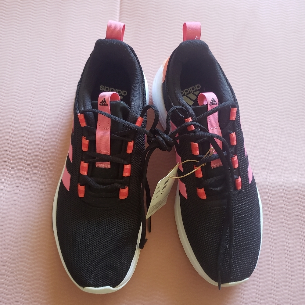 ADIDAS Racer TR23 Women's Sneakers NWT Black & Pink Fusion - Picture 2 of 8